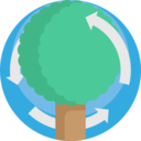 ecology and environment,nature,natural,tree,cycle,recycle,circular arrows,cycle of nature
